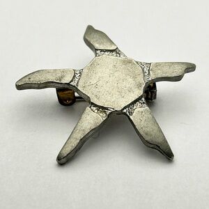 Brutalist/Modernist style star brooch
